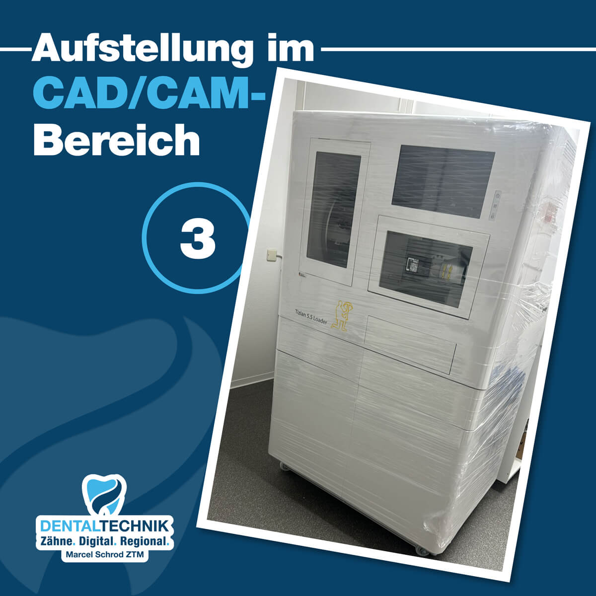 Dentaltechnik Marcel Schrod - News - Neue Fräsmaschine kommt an